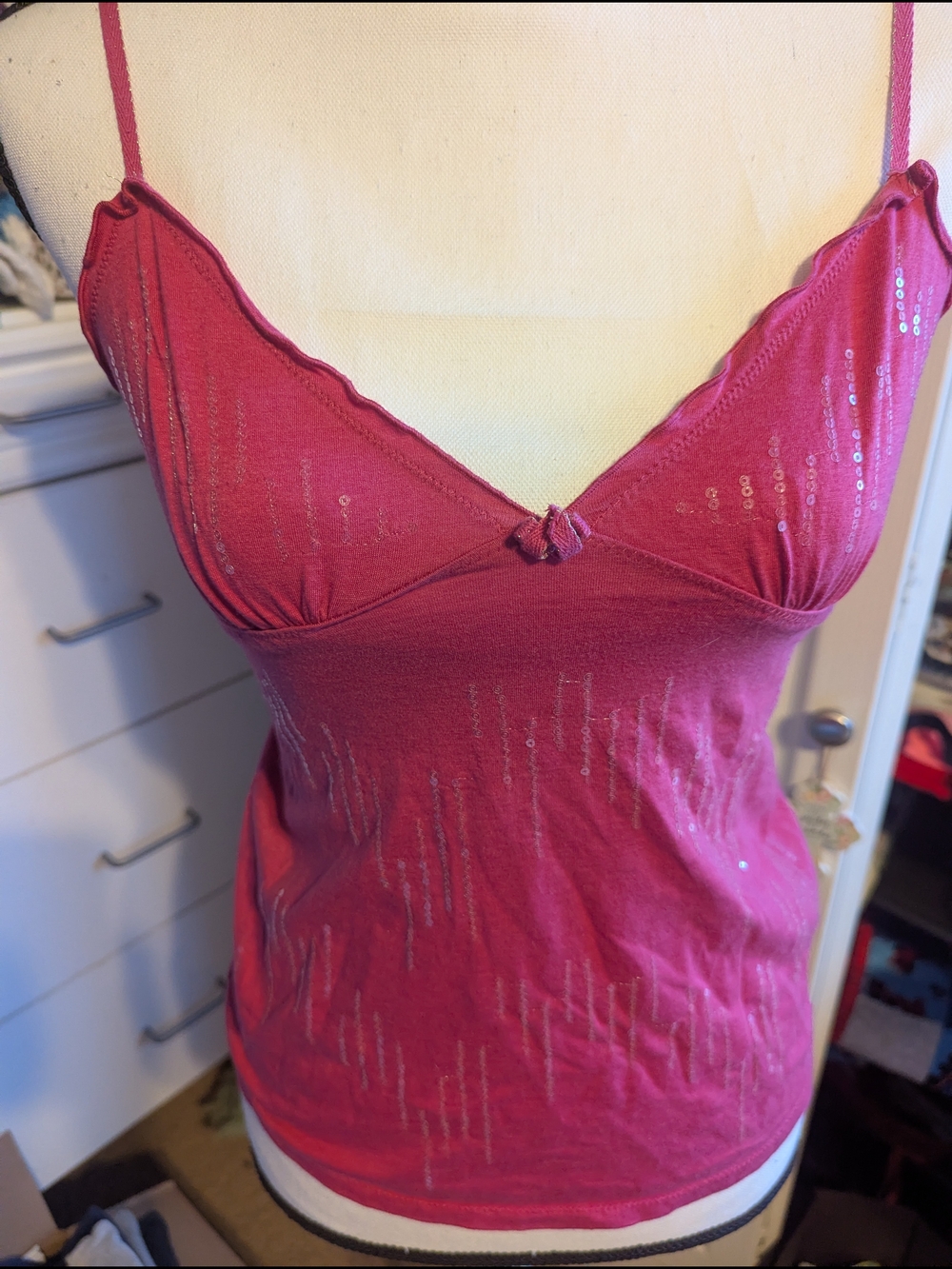 Victoria's Secret Raspberry Pink Smocked Cami